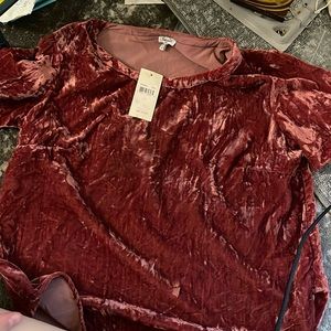 Splendid small new velvet shirt